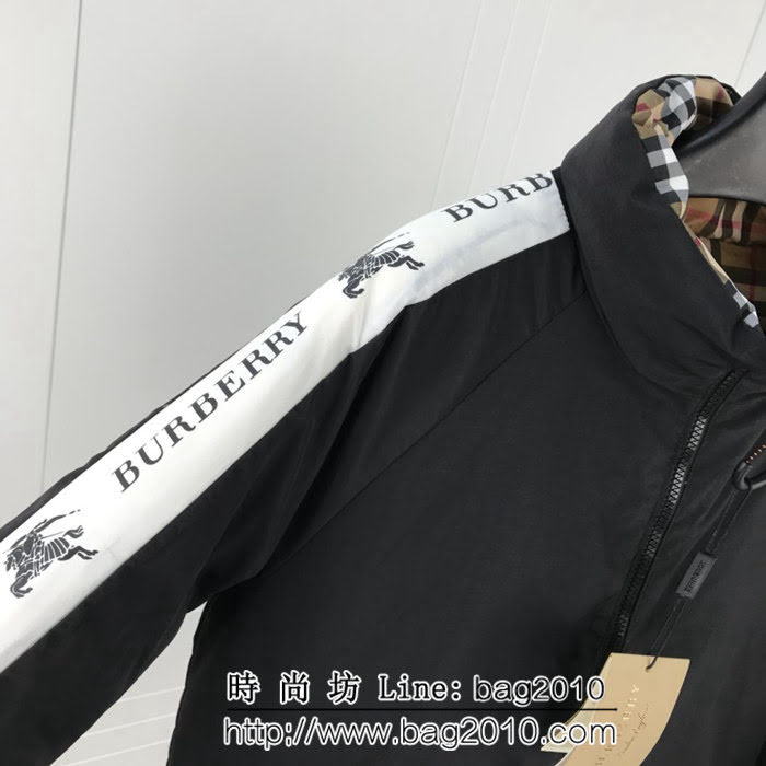 BURBERRY巴寶莉 爆款 18ss秋冬新款 兩面穿 白鴨絨 男款羽絨服 一衣兩穿 ydi2194